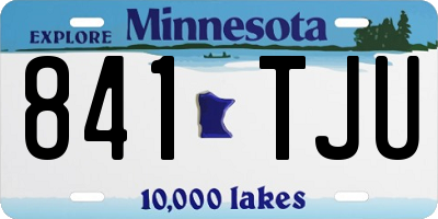 MN license plate 841TJU