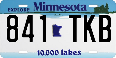 MN license plate 841TKB