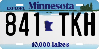 MN license plate 841TKH