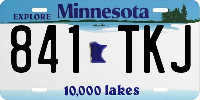 MN license plate 841TKJ
