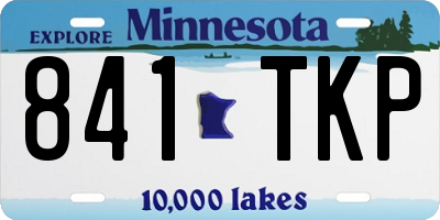 MN license plate 841TKP