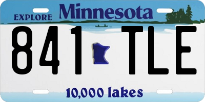 MN license plate 841TLE