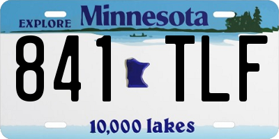 MN license plate 841TLF