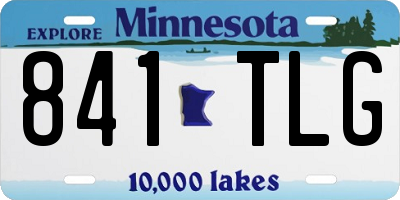 MN license plate 841TLG