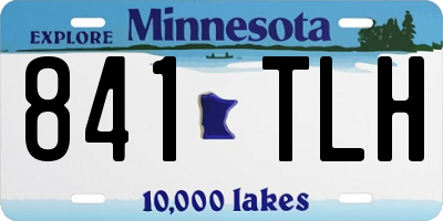 MN license plate 841TLH