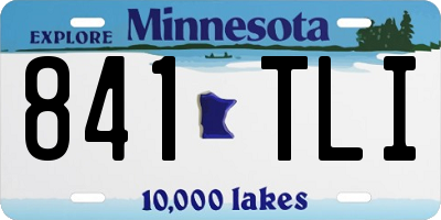 MN license plate 841TLI