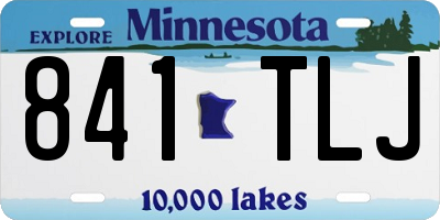 MN license plate 841TLJ