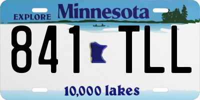 MN license plate 841TLL