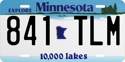MN license plate 841TLM