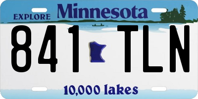 MN license plate 841TLN