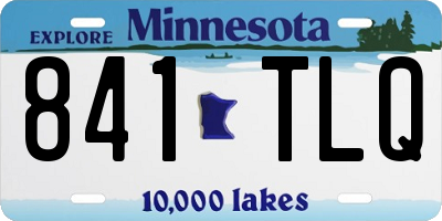 MN license plate 841TLQ