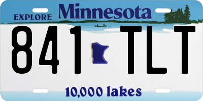 MN license plate 841TLT