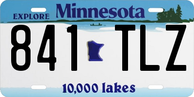 MN license plate 841TLZ