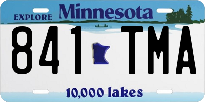 MN license plate 841TMA