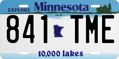 MN license plate 841TME