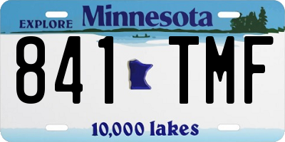 MN license plate 841TMF