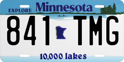 MN license plate 841TMG