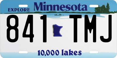 MN license plate 841TMJ