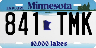 MN license plate 841TMK