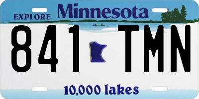 MN license plate 841TMN