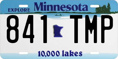 MN license plate 841TMP