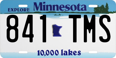 MN license plate 841TMS