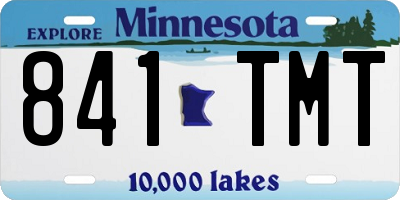MN license plate 841TMT