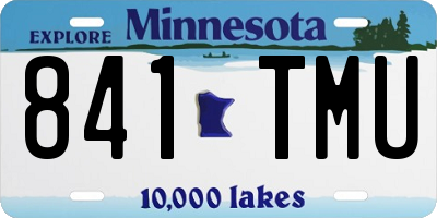 MN license plate 841TMU