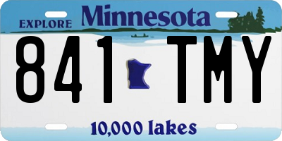 MN license plate 841TMY