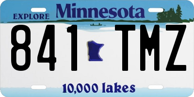 MN license plate 841TMZ
