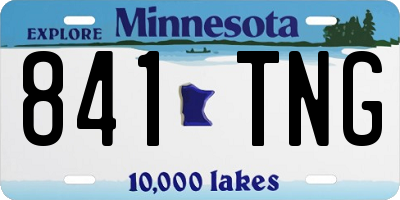 MN license plate 841TNG