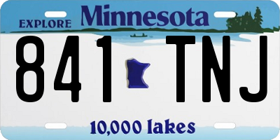 MN license plate 841TNJ