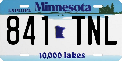 MN license plate 841TNL
