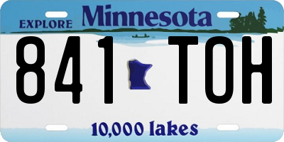 MN license plate 841TOH