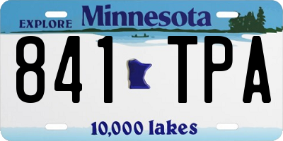 MN license plate 841TPA