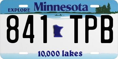 MN license plate 841TPB