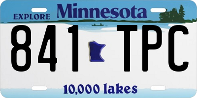MN license plate 841TPC
