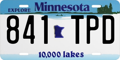 MN license plate 841TPD