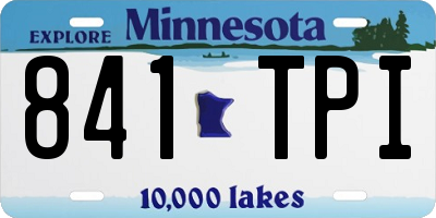 MN license plate 841TPI