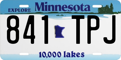 MN license plate 841TPJ