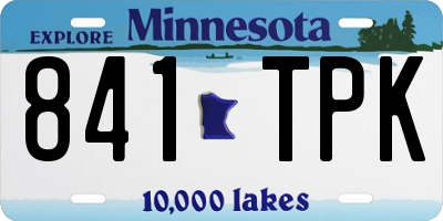 MN license plate 841TPK