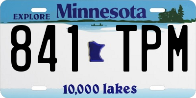 MN license plate 841TPM