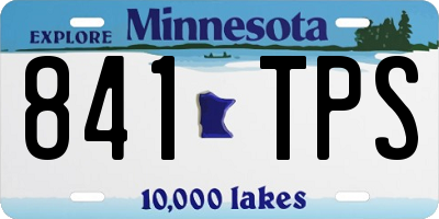 MN license plate 841TPS