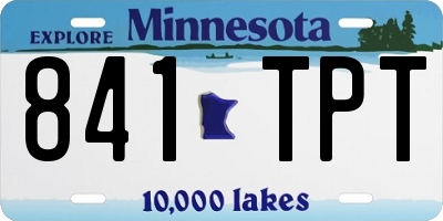MN license plate 841TPT