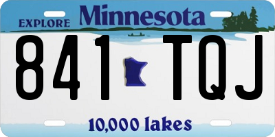 MN license plate 841TQJ