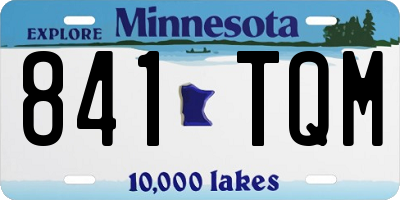 MN license plate 841TQM
