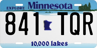MN license plate 841TQR
