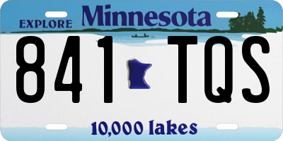MN license plate 841TQS