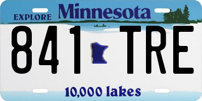 MN license plate 841TRE