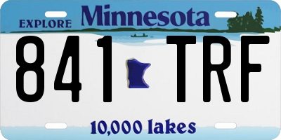 MN license plate 841TRF